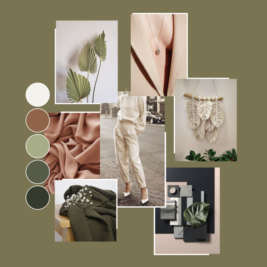 Delicate vegetal planche style