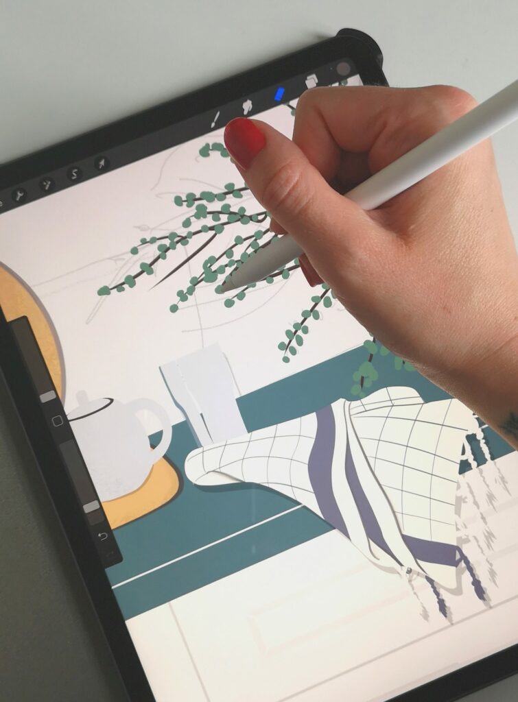 Illustration kitchen procreate