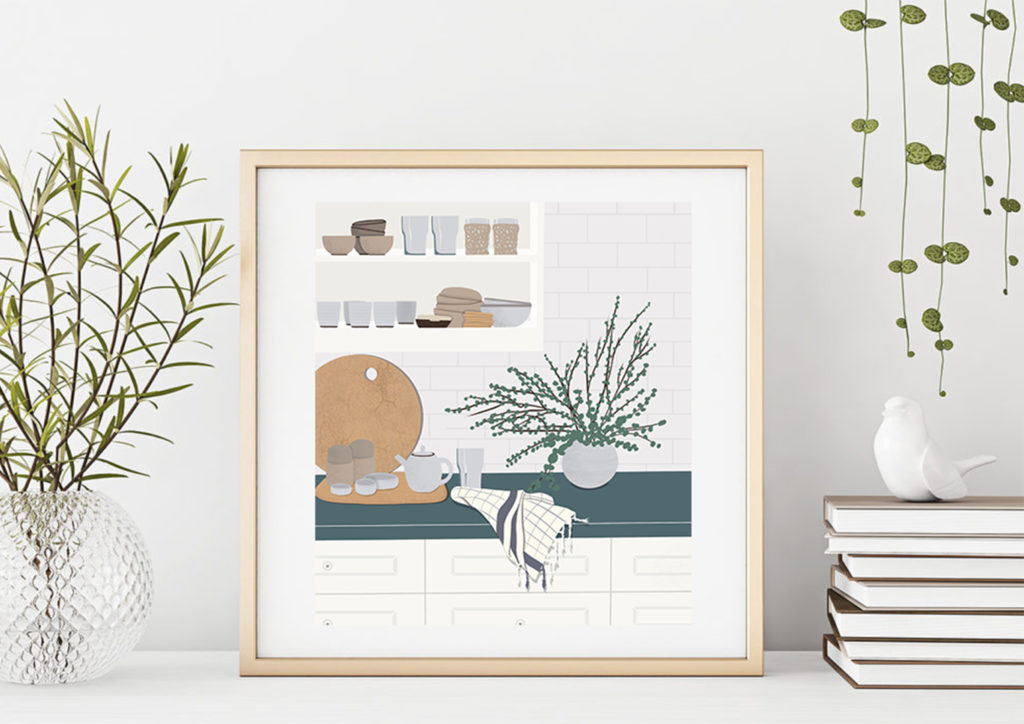 Illustration kitchen procreate