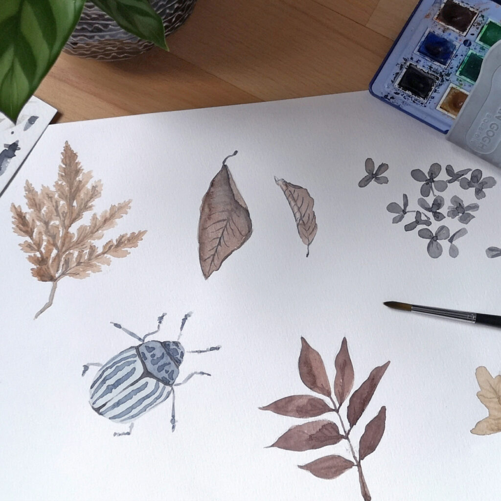 Automne glacé planche style