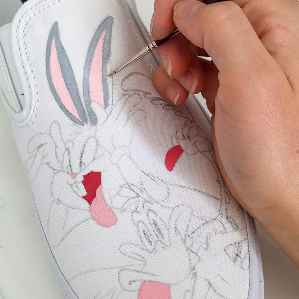 Custom Vans – peinture textile